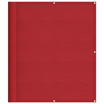 Balkongskärm röd 120x1000 cm 100% polyester oxford