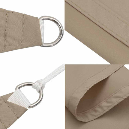 Solskydd segel taupe 2x2x2 m 100% polyester Oxford