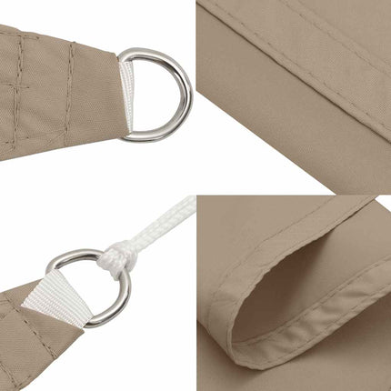 Solskydd segel taupe 7x5x5 m 100% polyester oxford