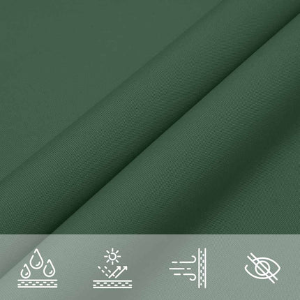 Solskydd segel mörkgrönt 2x2x2 m 100% polyester oxford