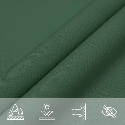 Solskydd segel mörkgrönt 7x5x5 m 100% polyester oxford