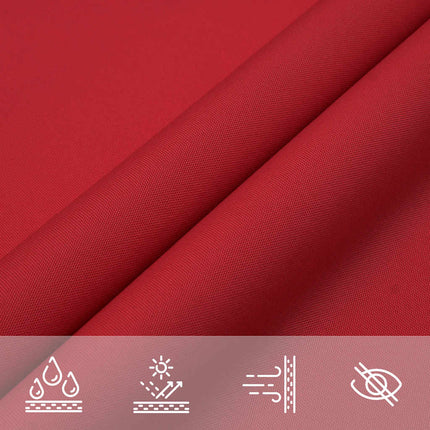 Solskydd segel rött 2x2x2 m 100% polyester Oxford