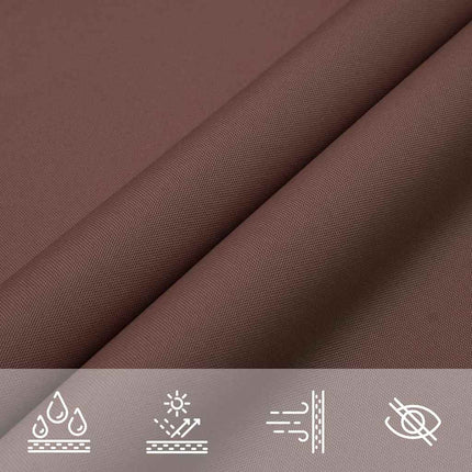 Solskydd brun 2x2x2 m 100% polyester Oxford
