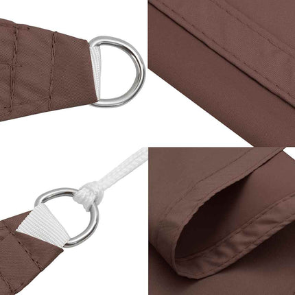 Solskydd segel brun 7x5x5 m 100% polyester Oxford