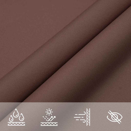 Solskydd segel brun 7x5x5 m 100% polyester Oxford