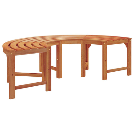Trädbänk 2 pcs Naturfärg 160 x 80 x 45cm Massiv Eukalyptus Trä