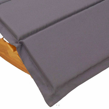 Solstol med kudde 2-person 2 pcs Brun Massivt Akaciaträ