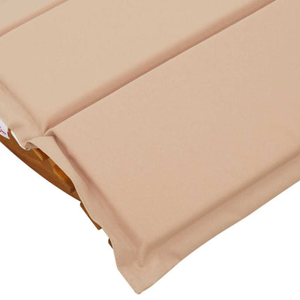 Solstol med kudde 2-person 2 pcs Brun Massivt Akaciaträ