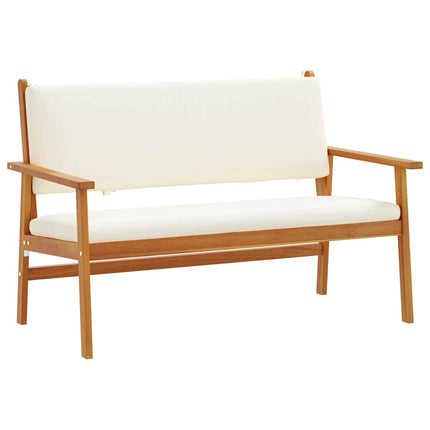 Trädgårdsoffset 4 pcs Brun 120 x 65,5 x 79 cm Massivt Akaciaträ