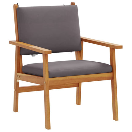 Trädgårdsoffset 4 pcs Brun 120 x 65,5 x 79 cm Massivt Akaciaträ