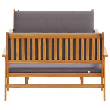 Trädgårdsoffset 3 pcs Brun 120 x 65,5 x 79 cm Massivt Akaciaträ