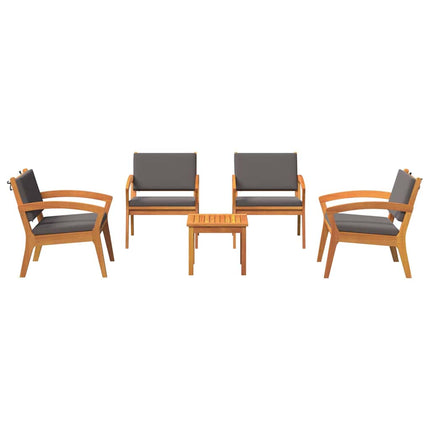 Bistroset 5 st Brun Polyester