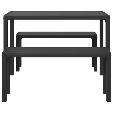 Trädgårdsmöbelset 3 pcs Antracit Stål