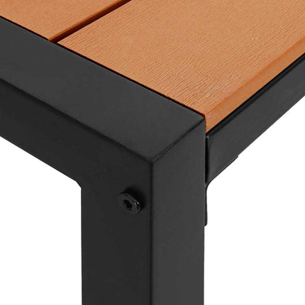 Trädgårdsbänk Brun 100 x 28 x 45cm Stål