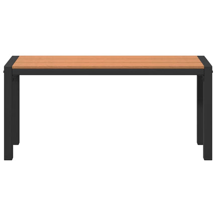 Trädgårdsbänk Brun 100 x 28 x 45cm Stål