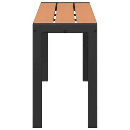 Trädgårdsbänk Brun 100 x 28 x 45cm Stål