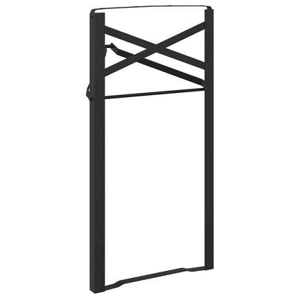 Benkonstruktion för ölbord 2 pcs Svart 39 x 3 x 75 cm