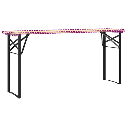 Benkonstruktion för ölbord 2 st Svart 39 x 3 x 75 cm