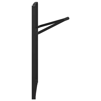 Benkonstruktion för ölbord 2 st Svart 39 x 3 x 75 cm