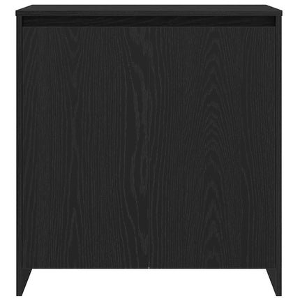 Sideboard med låda 2 pcs Svart 70 x 41 x 75 cm Konstruerat trä
