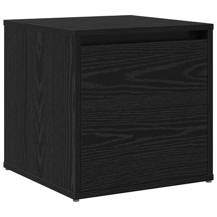 Hallmöbelset 3 pcs Svart ek 80 x 31 x 40 cm Konstruerat trä