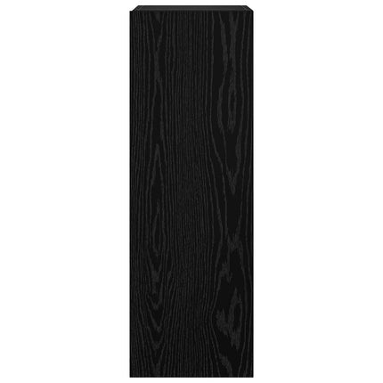TV-bänkset 6 pcs Svart Ek 100 x 30 x 30 cm Konstruerat trä