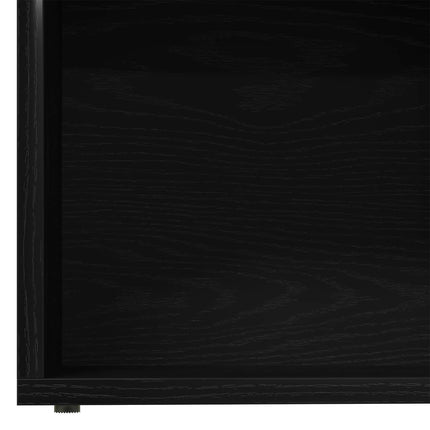 Hyllsystem 3 pcs Svart Ek 36 x 30 x 143 cm Konstruerat trä