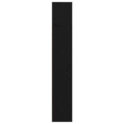 Hyllsystem 3 pcs Svart Ek 36 x 30 x 143 cm Konstruerat trä