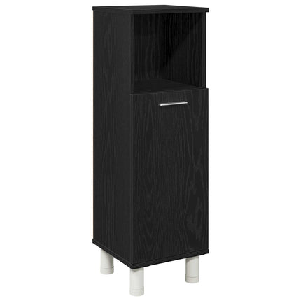 Badrumsmöbelset 3 pcs Svart 30 x 30 x 99,5 cm Konstruerat trä