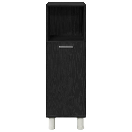 Badrumsmöbelset 3 pcs Svart 30 x 30 x 99,5 cm Konstruerat trä