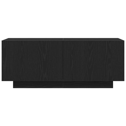 TV-skåp 100 x 35 x 40 cm Svart Ek Konstruerat trä