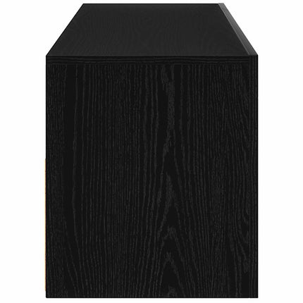 Nattduksbord Svart Ek 60 x 35 x 40 cm Konstruerat trä