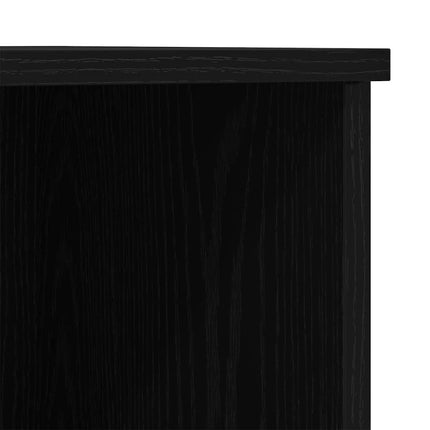 Skåp Svart Ek 132 x 35,5 x 103,5 cm Konstruerat trä