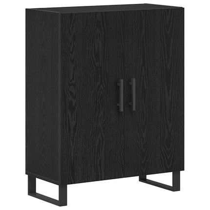 Skåp Svart Ek 69,5 x 34 x 180 cm Konstruerat trä