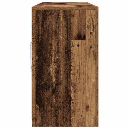 LED-sido bord Gammalt trä 162 x 37 x 67 cm Konstruerat trä