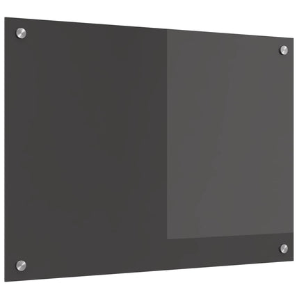 Köksskydd Mörkgrå 70 x 50 cm härdat glas