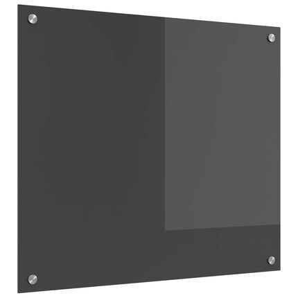 Köksskydd Mörkgrå 70 x 60 cm härdat glas