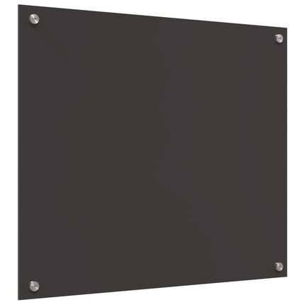 Köksskydd Mörkgrå 70 x 60 cm härdat glas