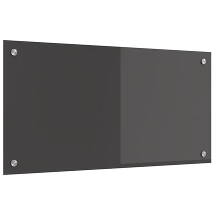 Köksskydd Mörkgrå 80 x 40 cm härdat glas