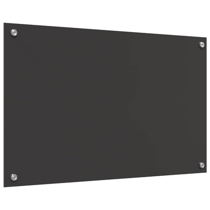 Köksskydd Mörkgrå 80 x 50 cm härdat glas