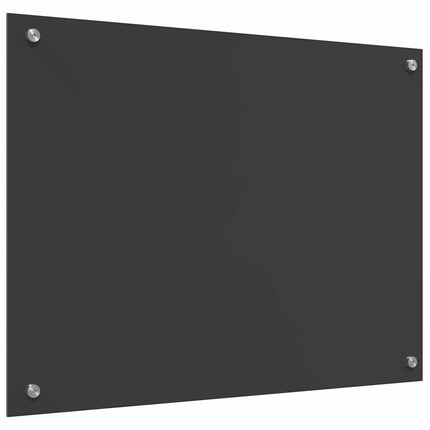 Köksskydd Mörkgrå 80 x 60 cm härdat glas