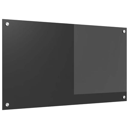 Köksskydd Mörkgrå 90 x 50 cm härdat glas