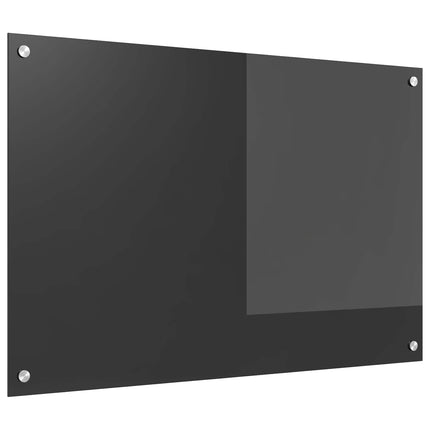 Köksskydd Mörkgrå 90 x 60 cm härdat glas