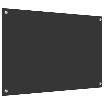 Köksskydd Mörkgrå 90 x 60 cm härdat glas
