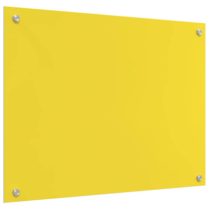 Köksskydd Gul 80 x 60 cm härdat glas