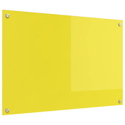 Köksskydd Gul 90 x 60 cm härdat glas
