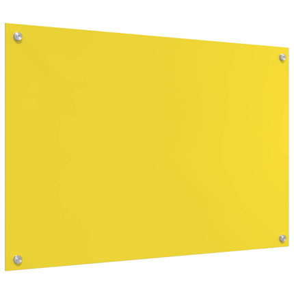 Köksskydd Gul 90 x 60 cm härdat glas