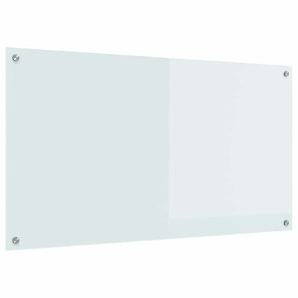 Köksskydd Vit 110 x 60 cm härdat glas