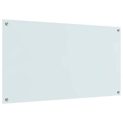 Köksskydd Vit 110 x 60 cm härdat glas