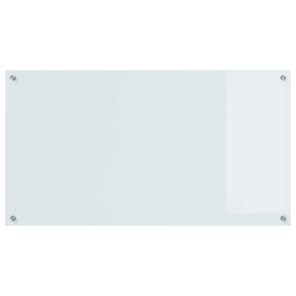Köksskydd Vit 110 x 60 cm härdat glas